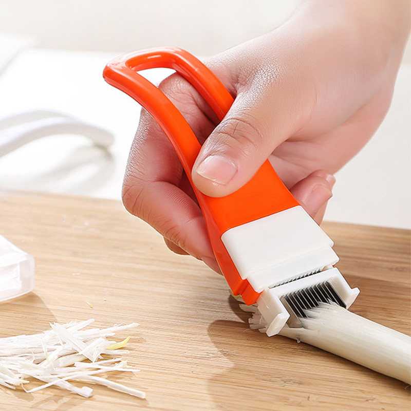 Kitchen Gadgets Cutting Tools - Green Onion Shredder Knife, Multifunctional Scallion