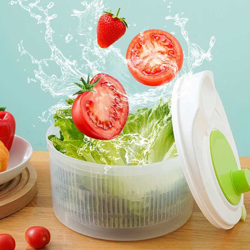 Salad Spinner - 1set Household Multi-functional Vegetable Salad Spinner