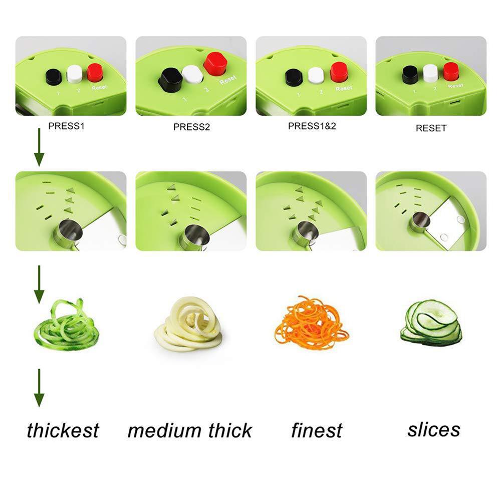 Vegetable Cutter Manual Spiral - đánh giá và giá Kitchen Gadgets Vegetable Cutter