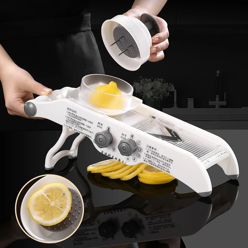Multifunctional Lemon Slicer V - đánh giá và giá Household Kitchen Gadgets Vegetable Cutter Silk Cutter