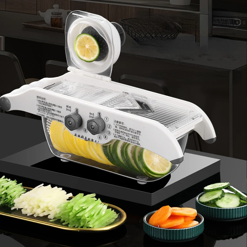 Multifunctional Lemon Slicer V - đánh giá và giá Household Kitchen Gadgets Vegetable Cutter Silk Cutter