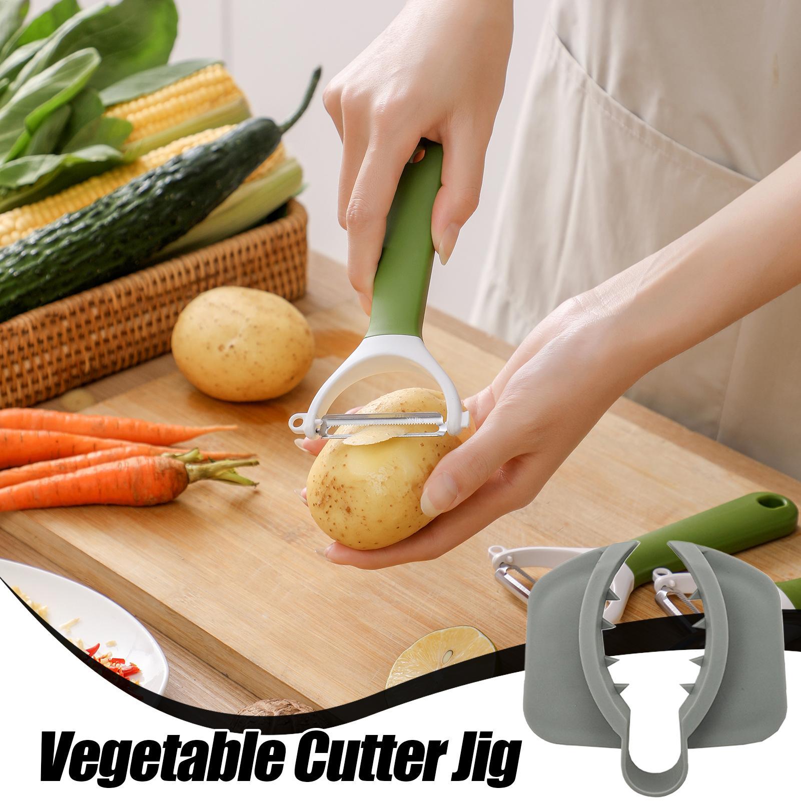 Non Slip Vegetable Cutter Jig  - đánh giá và giá Household Kitchen Gadgets Vegetable Cutter Silk Cutter