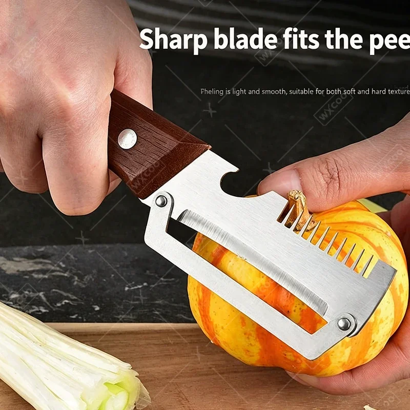 WXCOO 2-in-1 Stainless Steel P - đánh giá và giá Kitchen Gadgets Vegetable Cutter