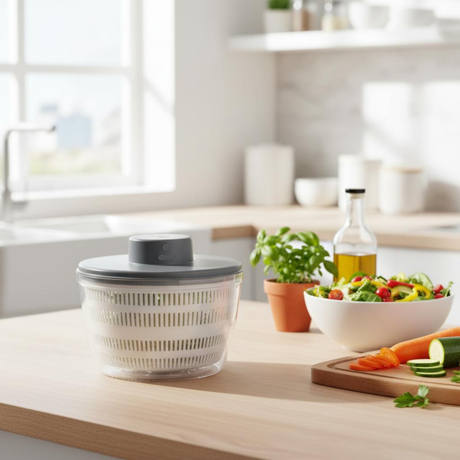 Electric Salad Dryer Multi-Fun - đánh giá và giá Salad Spinner