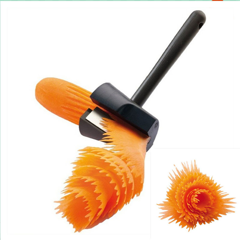 Serrated Fruit Vegetable Parin - đánh giá và giá Household Kitchen Gadgets Vegetable Cutter Silk Cutter