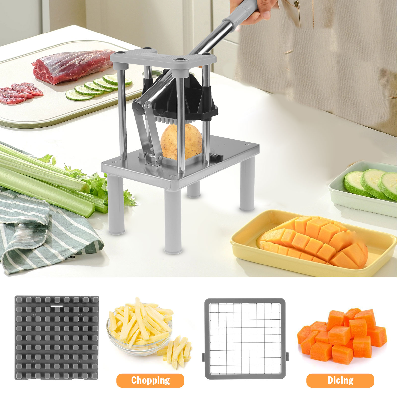 Commercial Vegetable Fruit Cho - đánh giá và giá Kitchen Gadgets Vegetable Chopper