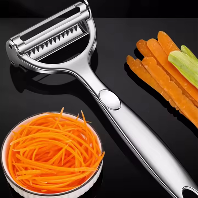 2in1 Stainless Steel Vegetable - đánh giá và giá Household Kitchen Gadgets Vegetable Cutter Silk Cutter
