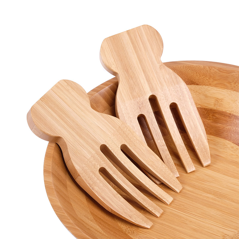 2Pcs Salad Hands Bamboo Salad  - đánh giá và giá Kitchen Helper Gadgets