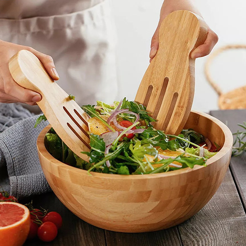 2Pcs Salad Hands Bamboo Salad  - đánh giá và giá Kitchen Helper Gadgets
