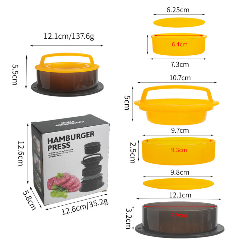 Round Hamburger Burger Press B - đánh giá và giá Kitchen Helper Gadgets