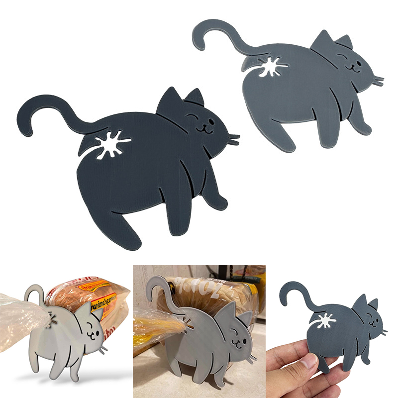 2pcs Funny Cat Butt Bag Clip,  - đánh giá và giá Kitchen Gadgets To 3D Print