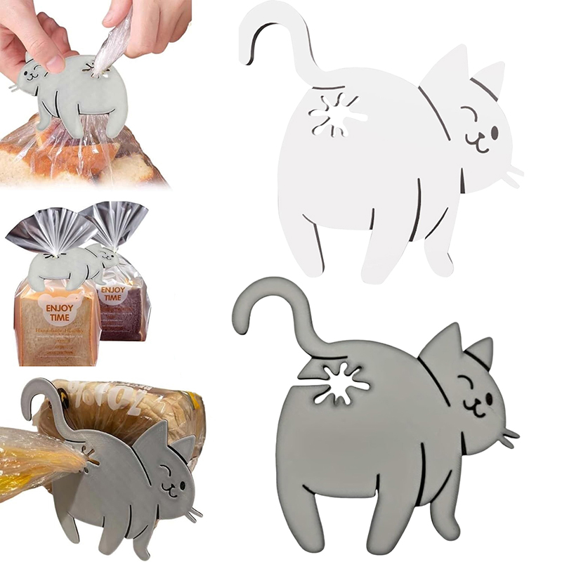 Funny Cat Butt Bread Clip 3D P - đánh giá và giá Kitchen Gadgets To 3D Print