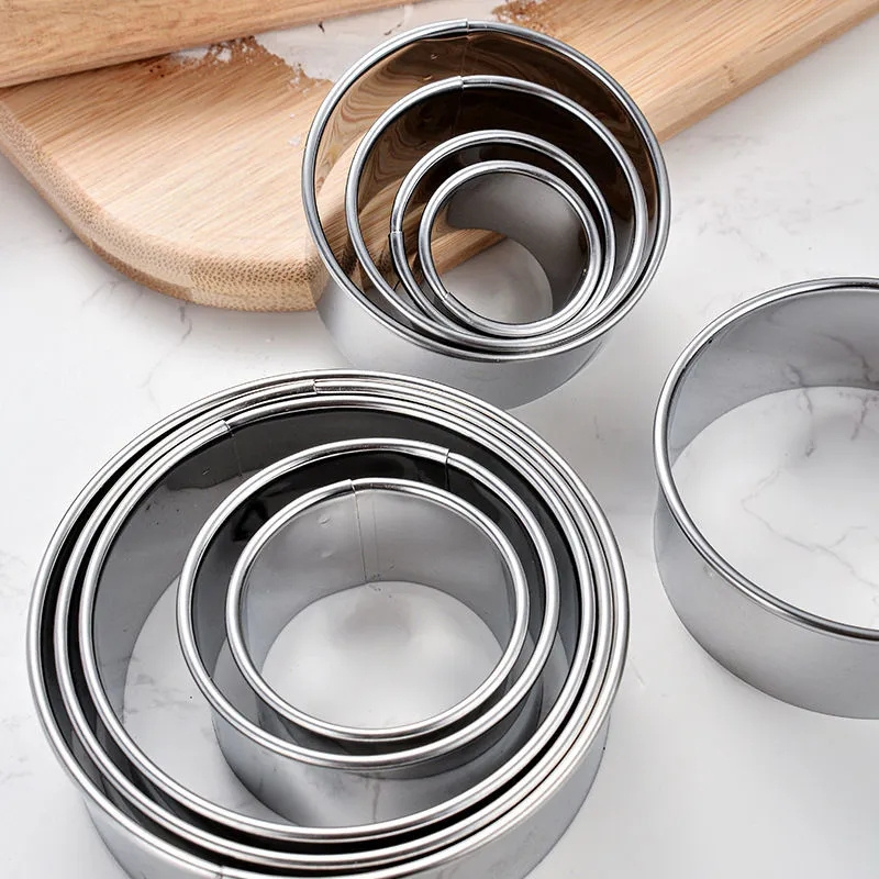 5PCS Round Stainless Steel Bis - đánh giá và giá Kitchen Gadgets Cutting Tools
