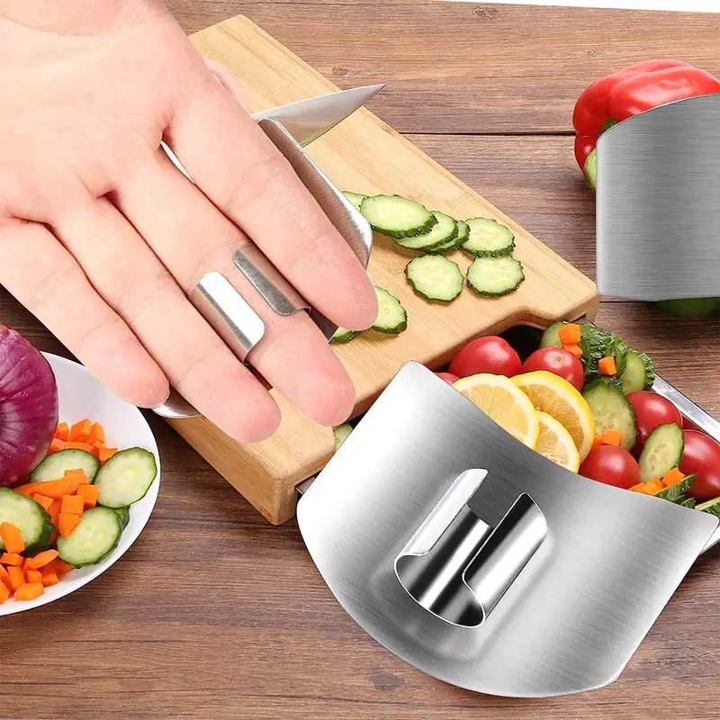 1-6Pcs Stainless Steel Finger  - đánh giá và giá Kitchen Gadgets Cutting Tools