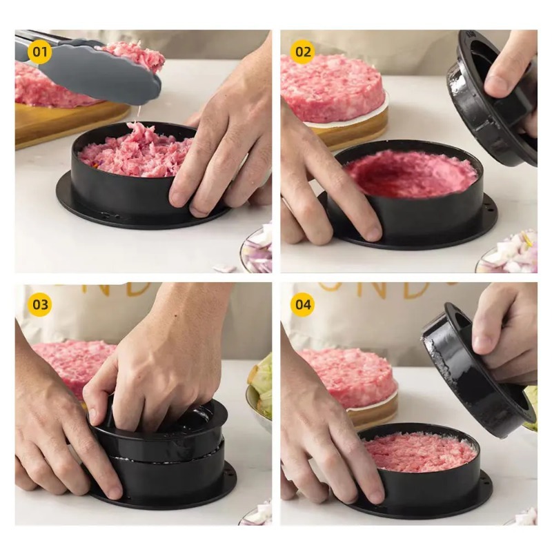 Round Hamburger Burger Press B - đánh giá và giá Kitchen Helper Gadgets