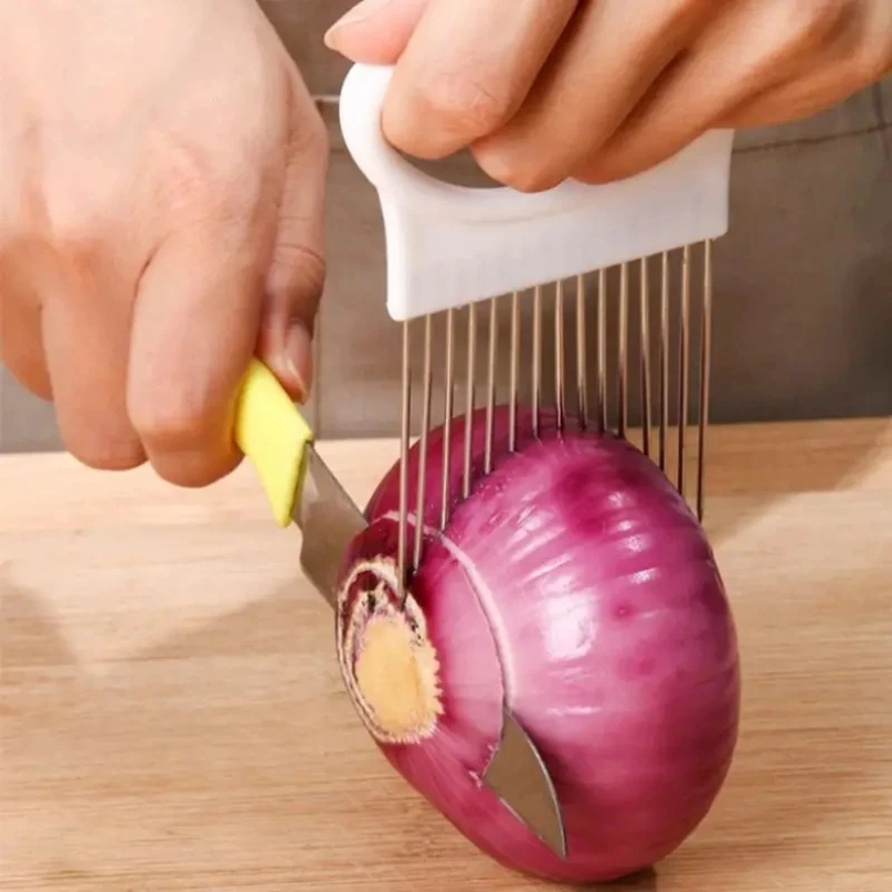 Stainless Steel Onion Cutter H - đánh giá và giá Kitchen Gadgets Cutting Tools