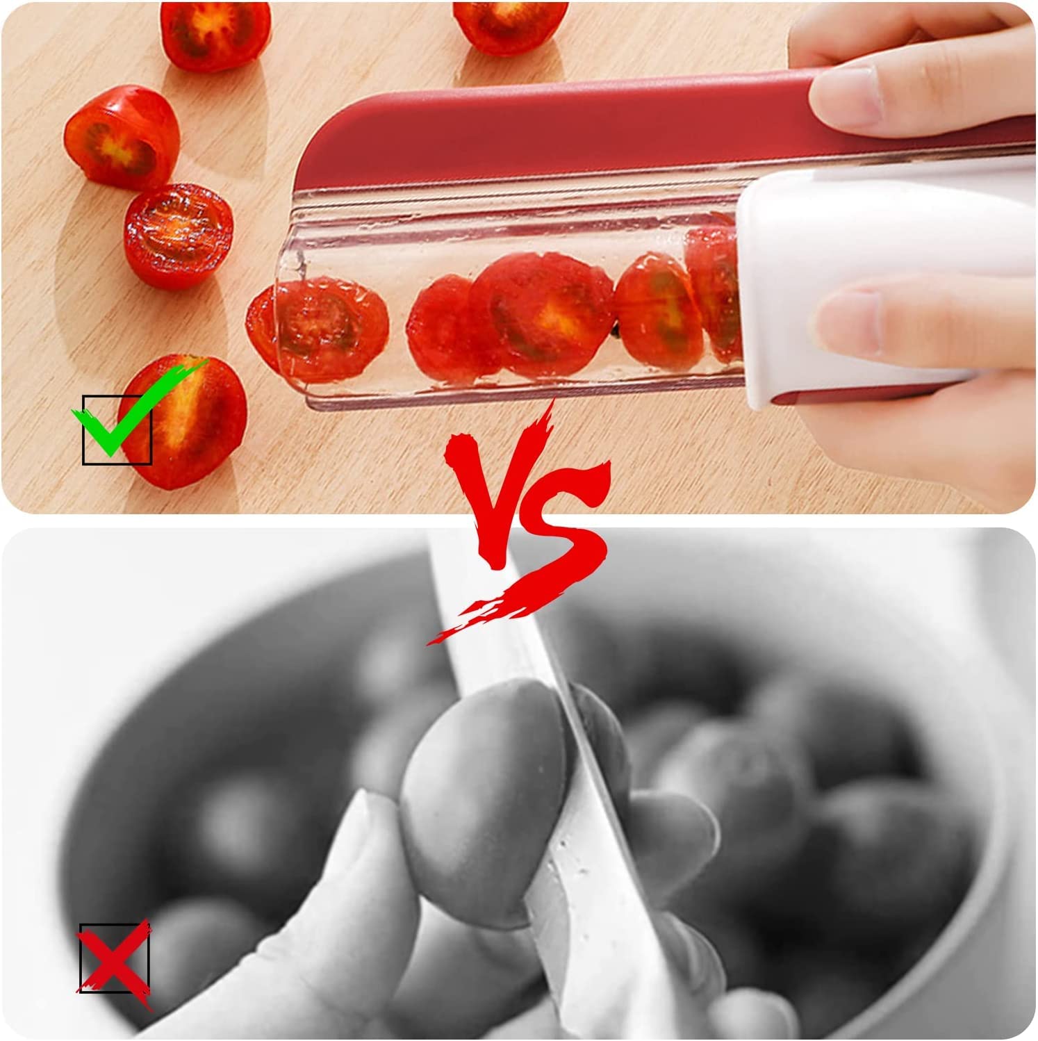 Tomato Grape Cherry Slicer Fru - đánh giá và giá Salad Spinner