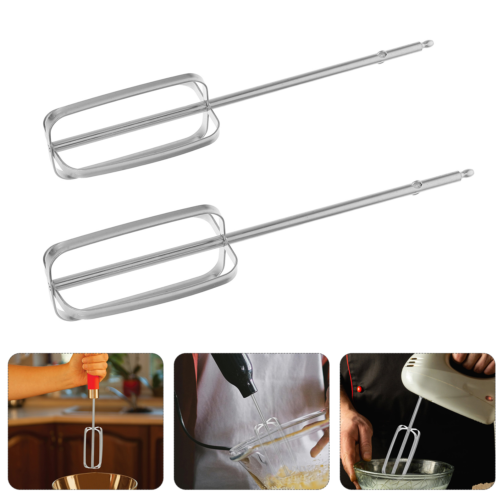 2 Pcs Stainless Steel Hand Mix - đánh giá và giá Kitchen Gadgets Blender