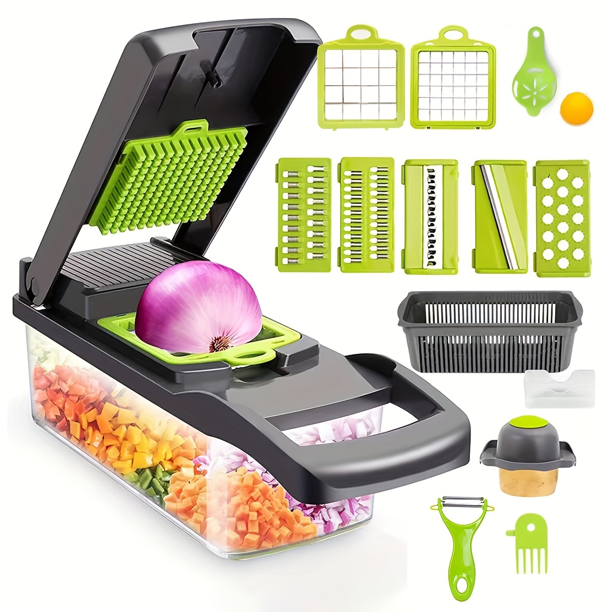16-in-1 Vegetable Chopper - Ma - đánh giá và giá Kitchen Gadgets Vegetable Chopper