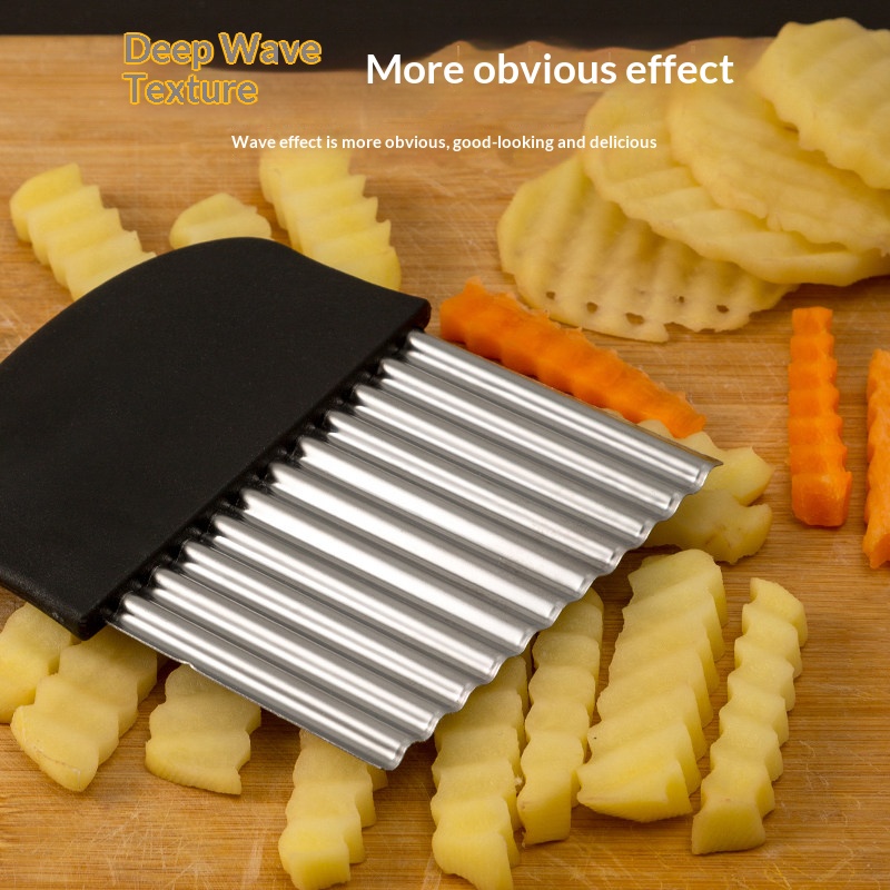 Stainless Steel Crinkle Cutter - đánh giá và giá Kitchen Gadgets Vegetable Cutter