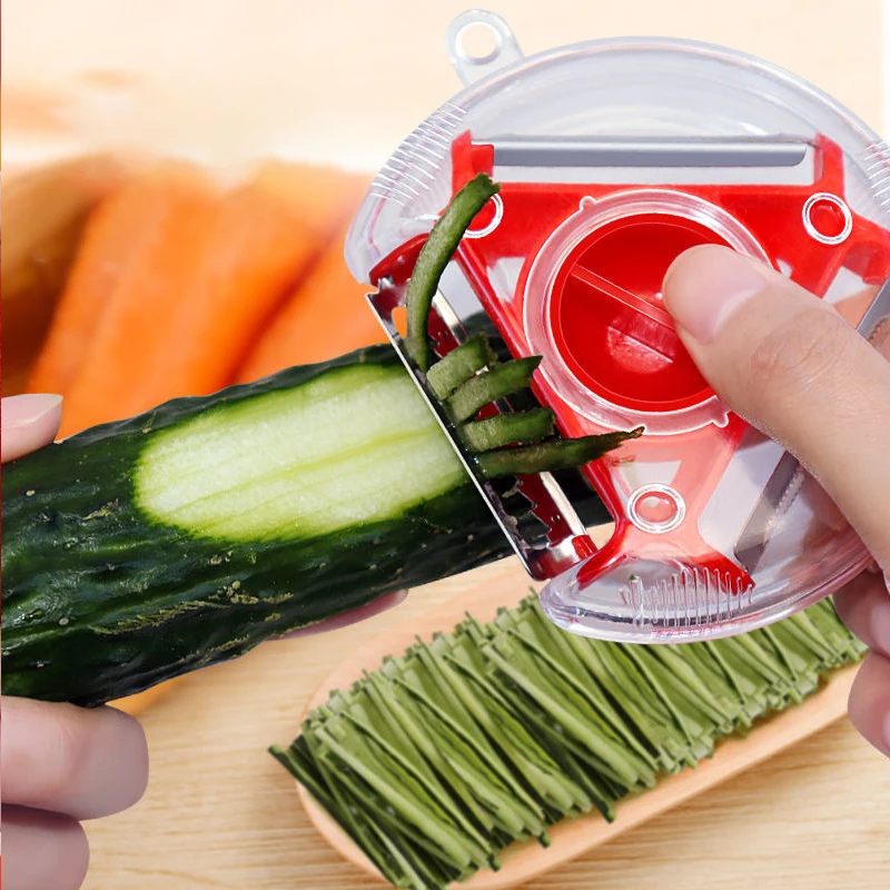 1/3PCS 3in1 Magic Trio Peeler  - đánh giá và giá Household Kitchen Gadgets Vegetable Cutter Silk Cutter