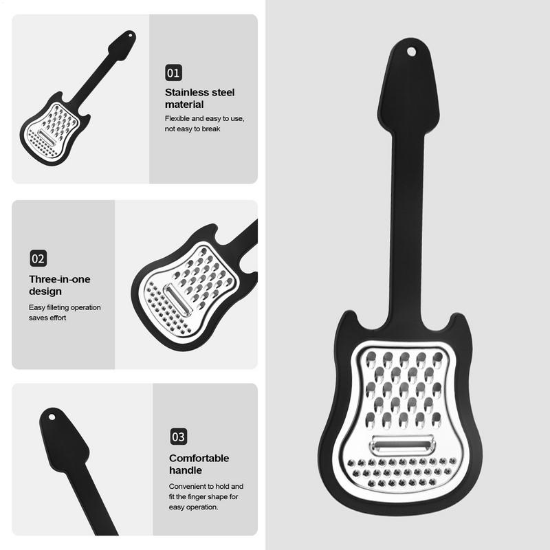 Guitar Shape Cheese Grater Mul - đánh giá và giá Household Kitchen Gadgets Vegetable Cutter Silk Cutter